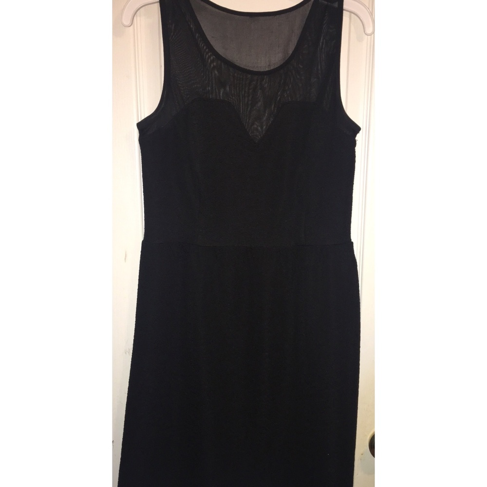 Black Dress w/ sheer mesh